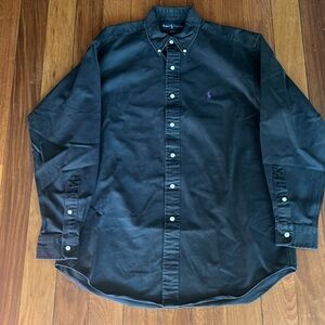 Ralph Lauren Black “Blake” Heavy Weight Long Sleeve Button Down sz M great cond